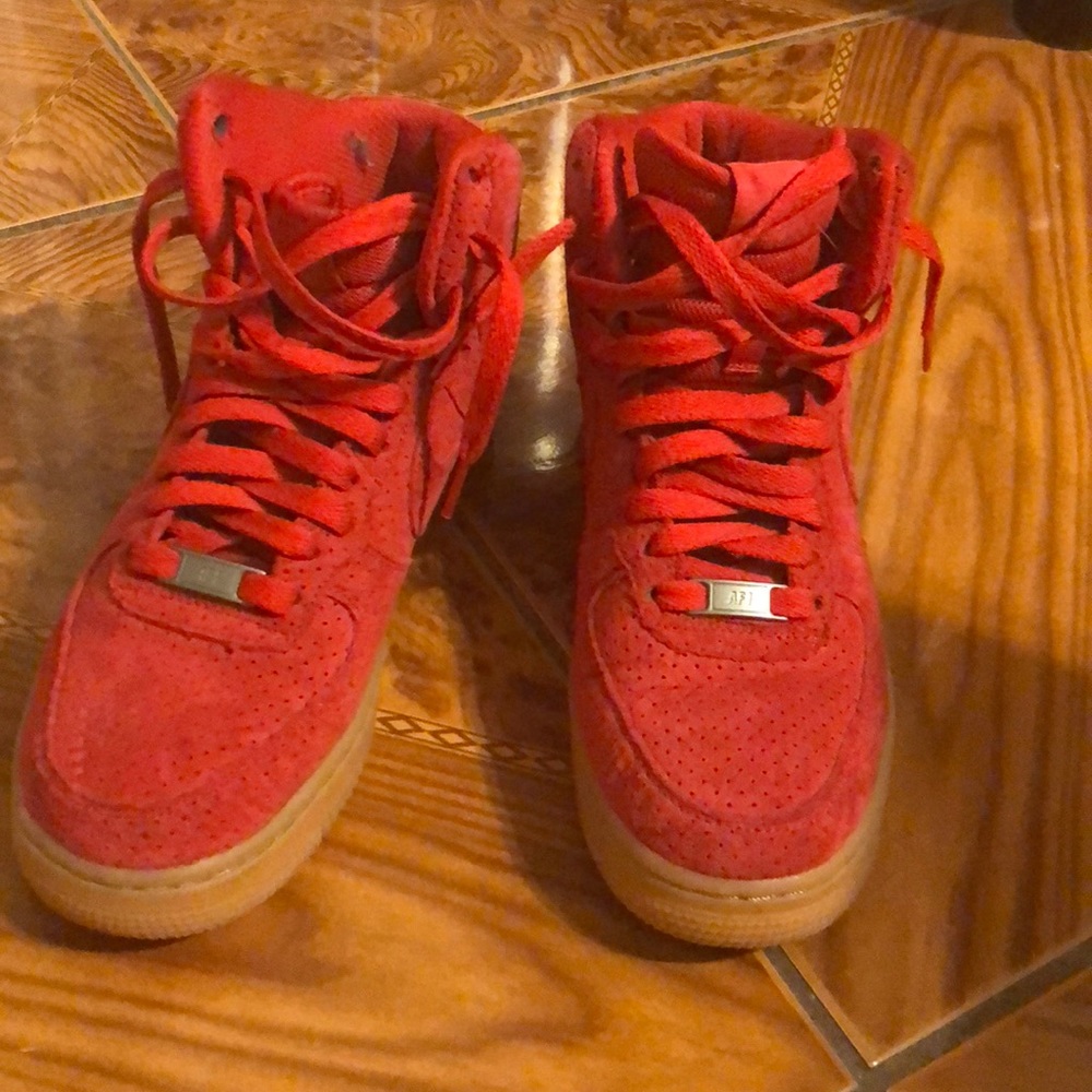 RED SUEDE AIR FORCE 1
